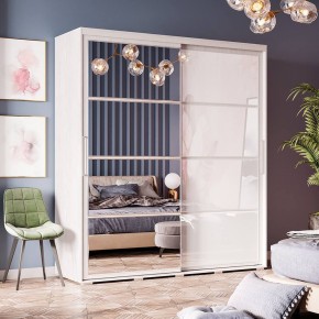 Шкаф-купе Крафт-6 1.6 м ШКК-06 (ясень белый) в Салехарде - salekhard.ok-mebel.com | фото