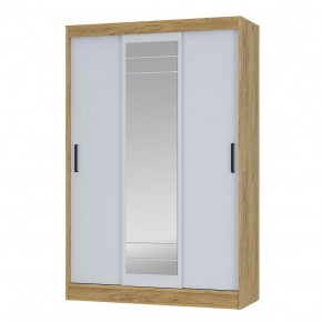 Шкаф-купе Тео ШКК-02 (крафт/белый) в Салехарде - salekhard.ok-mebel.com | фото 2
