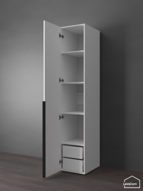 Шкаф Linnea MHR-1-4 2050х400х510 (Белый-М 11.1.1) в Салехарде - salekhard.ok-mebel.com | фото 5