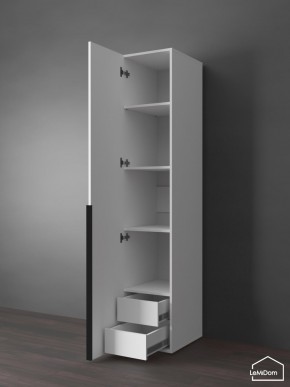 Шкаф Linnea MHR-1-4 2050х400х510 (Белый-М 11.1.1) в Салехарде - salekhard.ok-mebel.com | фото 6