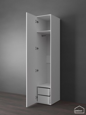 Шкаф Linnea MHR-1PO-3 2050х400х510 (Белый-М 11.1.1) в Салехарде - salekhard.ok-mebel.com | фото 4