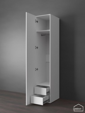Шкаф Linnea MHR-1PO-3 2050х400х510 (Белый-М 11.1.1) в Салехарде - salekhard.ok-mebel.com | фото 5