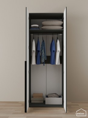 Шкаф Linnea MHR-2 2050х800х510 (Графит-М 11.1.25) в Салехарде - salekhard.ok-mebel.com | фото 4