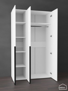 Шкаф Linnea MHR-3-1 2050х1200х510 (Белый-М 11.1.2) в Салехарде - salekhard.ok-mebel.com | фото 4