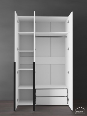 Шкаф Linnea MHR-3-2 2050х1200х510 (Белый-М 11.1.2) в Салехарде - salekhard.ok-mebel.com | фото 5