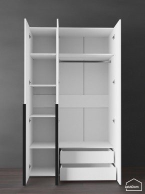 Шкаф Linnea MHR-3-2 2050х1200х510 (Белый-М 11.1.2) в Салехарде - salekhard.ok-mebel.com | фото 6