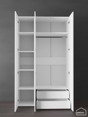 Шкаф Linnea MHR-3PO-2 2050х1200х510 (Белый-М 11.1.2) в Салехарде - salekhard.ok-mebel.com | фото 5