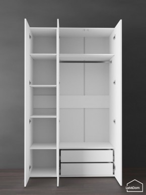 Шкаф Linnea MHR-3PO-2 2050х1200х510 (Белый-М 11.1.2) в Салехарде - salekhard.ok-mebel.com | фото 6