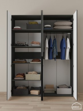 Шкаф Linnea MHR-4-1 2050х1600х510 (Графит-М 11.1.25) в Салехарде - salekhard.ok-mebel.com | фото 4