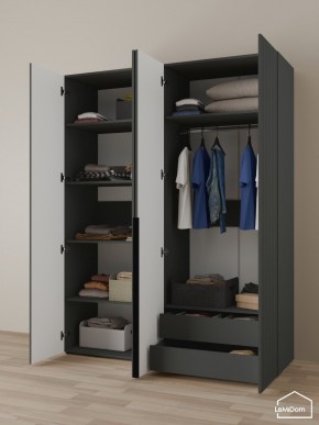 Шкаф Linnea MHR-4-2 2050х1600х510 (Графит-М 11.1.25) в Салехарде - salekhard.ok-mebel.com | фото 5