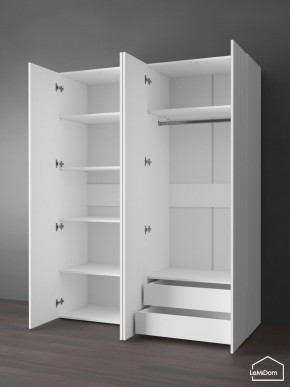 Шкаф Linnea MHR-4PO-2 2050х1600х510 (Белый-М 11.1.1) в Салехарде - salekhard.ok-mebel.com | фото 6