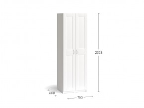 Шкаф МАКС двухдверный, цвет белый в Салехарде - salekhard.ok-mebel.com | фото 3