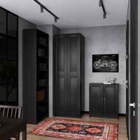 Шкаф МАКС двухдверный, цвет Дуб Венге в Салехарде - salekhard.ok-mebel.com | фото 4