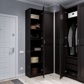 Шкаф МАКС однодверный узкий, цвет Дуб Венге в Салехарде - salekhard.ok-mebel.com | фото 4