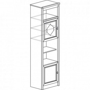 Шкаф многоцелевой №663 "Флоренция" Дуб оксфорд в Салехарде - salekhard.ok-mebel.com | фото 2