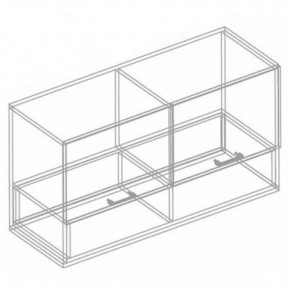 Шкаф настенный "Сандра" 1000 (Белый лофт) в Салехарде - salekhard.ok-mebel.com | фото 2