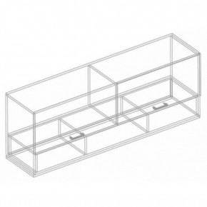 Шкаф настенный "Сандра" 1500 (Белый лофт) в Салехарде - salekhard.ok-mebel.com | фото 3