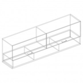 Шкаф настенный "Сандра" 1700 (Белый лофт) в Салехарде - salekhard.ok-mebel.com | фото 3