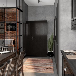 Шкаф ОРИОН трехдверный, цвет Дуб Венге в Салехарде - salekhard.ok-mebel.com | фото 4