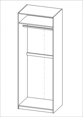 Шкаф ПЕГАС двухдверный, цвет белый в Салехарде - salekhard.ok-mebel.com | фото 3