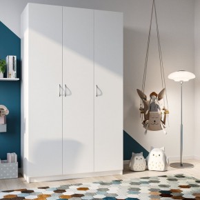 Шкаф ПЕГАС трехдверный, цвет белый в Салехарде - salekhard.ok-mebel.com | фото 2