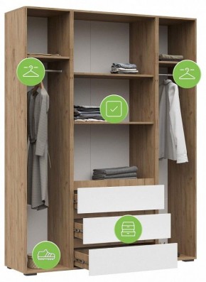 Шкаф платяной Элла в Салехарде - salekhard.ok-mebel.com | фото 4