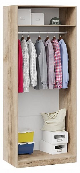 Шкаф платяной Фьюжн ТД-260.07.02 в Салехарде - salekhard.ok-mebel.com | фото 3