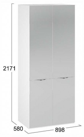 Шкаф платяной Глосс СМ-319.07.004 в Салехарде - salekhard.ok-mebel.com | фото 4