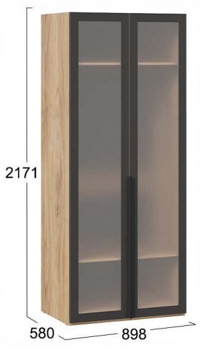 Шкаф платяной Порто СМ-393.07.009 в Салехарде - salekhard.ok-mebel.com | фото 2