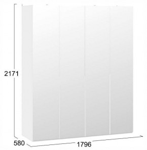 Шкаф платяной Порто СМ-393.07.109 в Салехарде - salekhard.ok-mebel.com | фото 3