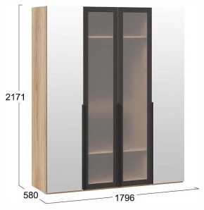 Шкаф платяной Порто СМ-393.07.115 в Салехарде - salekhard.ok-mebel.com | фото 4
