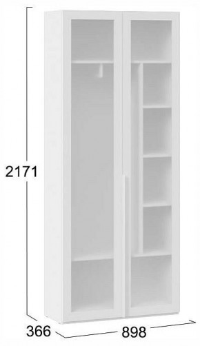 Шкаф платяной Порто СМ-393.07.226 в Салехарде - salekhard.ok-mebel.com | фото 4