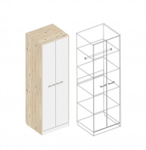 Шкаф "Милана" 2-х створчатый с полками в Салехарде - salekhard.ok-mebel.com | фото 2