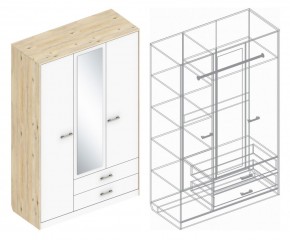 Шкаф "Милана" 3-х створчатый с 2 ящиками в Салехарде - salekhard.ok-mebel.com | фото 3