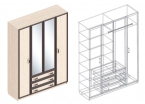 НАОМИ Шкаф 4-х створчатый в Салехарде - salekhard.ok-mebel.com | фото 3