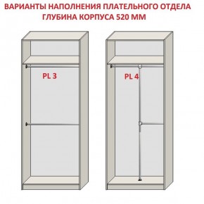 Шкаф распашной серия «ЗЕВС» (PL3/С1/PL2) Серый камень/Небраска натуральный в Салехарде - salekhard.ok-mebel.com | фото 10
