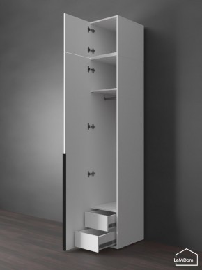 Шкаф с антресолью Linnea MHR-1A-3 2450х400х510 (Белый-М 11.1.2) в Салехарде - salekhard.ok-mebel.com | фото 6
