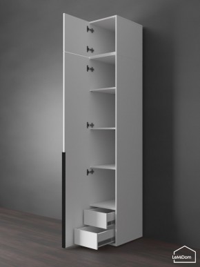 Шкаф с антресолью Linnea MHR-1A-4 2450х400х510 (Белый-М 11.1.2) в Салехарде - salekhard.ok-mebel.com | фото 5