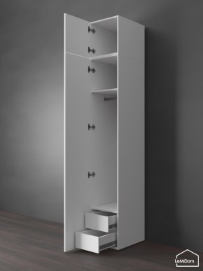 Шкаф с антресолью Linnea MHR-1POA-3 2450х400х510 (Белый-М 11.1.2) в Салехарде - salekhard.ok-mebel.com | фото 6