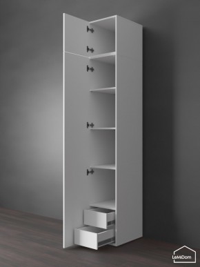 Шкаф с антресолью Linnea MHR-1POA-4 2450х400х510 (Белый-М 11.1.1) в Салехарде - salekhard.ok-mebel.com | фото 5