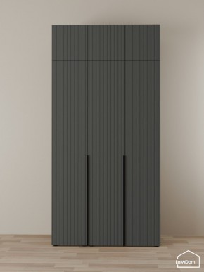 Шкаф с антресолью Linnea MHR-3A-2 2450х1200х510 (Графит-М 11.1.25) в Салехарде - salekhard.ok-mebel.com | фото