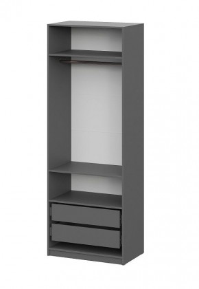 Шкаф ШК-5 + 2 полки + ящики (800) Графит в Салехарде - salekhard.ok-mebel.com | фото 3