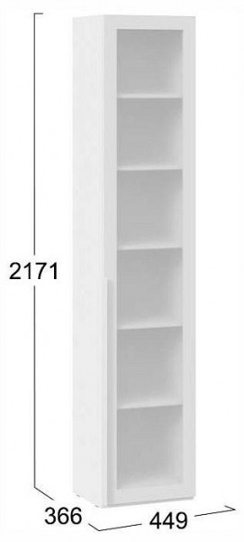 Шкаф-витрина Порто СМ-393.07.213 в Салехарде - salekhard.ok-mebel.com | фото 4