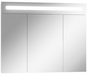 Шкаф-зеркало Аврора 90 с подсветкой LED Домино (DV8011HZ) в Салехарде - salekhard.ok-mebel.com | фото
