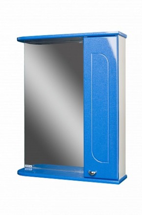 Шкаф-зеркало Радуга Синий металлик 60 правый АЙСБЕРГ (DA1130HZR) в Салехарде - salekhard.ok-mebel.com | фото