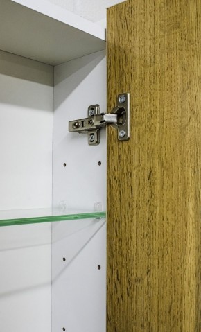 Шкаф-зеркало Uno 60 Дуб ВОТАН правый Домино (DU1512HZ) в Салехарде - salekhard.ok-mebel.com | фото 10