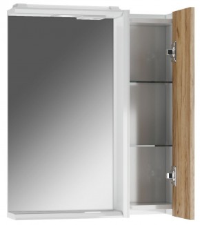 Шкаф-зеркало Uno 60 Дуб ВОТАН правый Домино (DU1512HZ) в Салехарде - salekhard.ok-mebel.com | фото 2