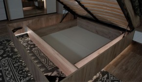 Спальня Джулия Кровать 160 МИ с подъемным механизмом Дуб крафт серый в Салехарде - salekhard.ok-mebel.com | фото 3