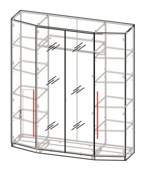 Спальный гарнитур Роксана (модульный) ЯШС в Салехарде - salekhard.ok-mebel.com | фото 3