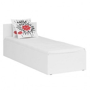 Стандарт Кровать 0800, цвет белый, ШхГхВ 83,5х203,5х70 см., сп.м. 800х2000 мм., без матраса, основание есть в Салехарде - salekhard.ok-mebel.com | фото